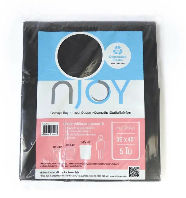 N JOY GARBAGE THICK BAG 36X45(5PCS)1X6X6