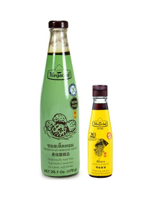 MEGACHEF MUSHROOM SAUCE570G+SOY SAUCE100