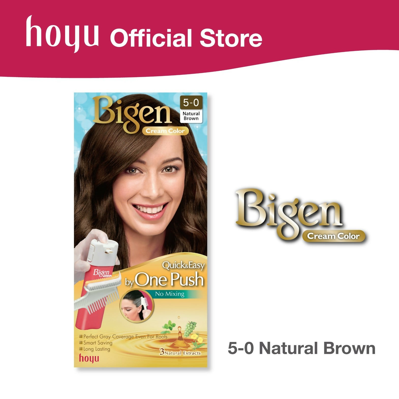 BIGEN CREAM COLOR 5-0 NATURAL BROWN