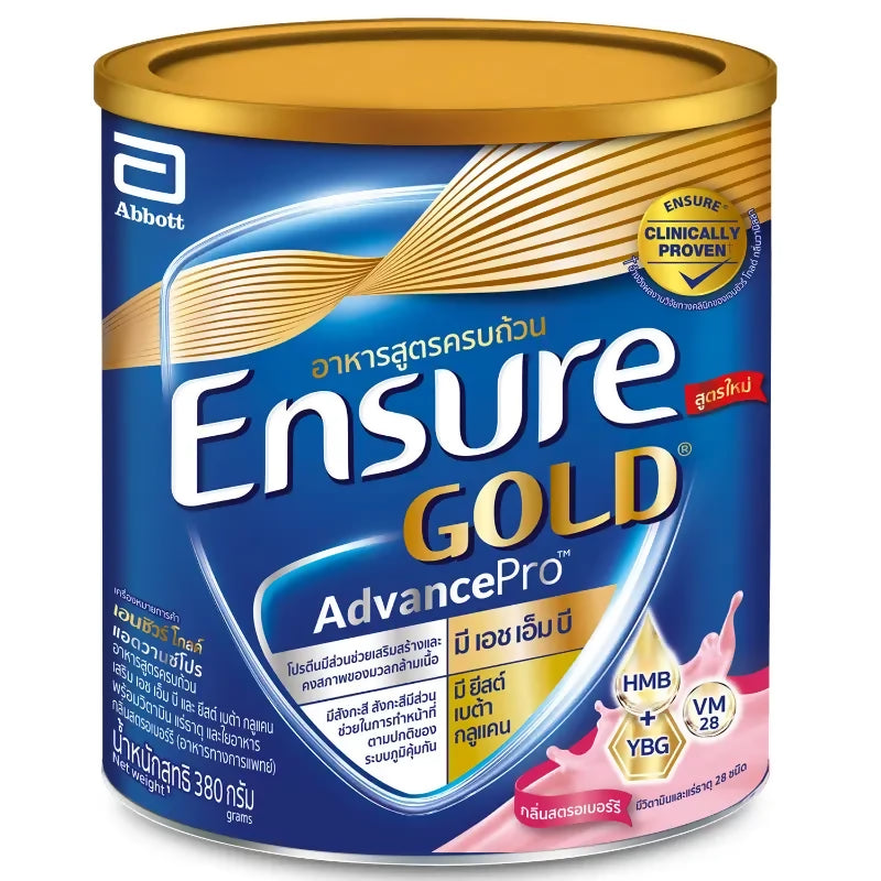 ENSURE GOLD AVP STRAWBERRY 380G P6